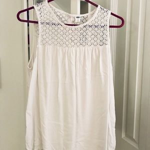 White Lace Tank